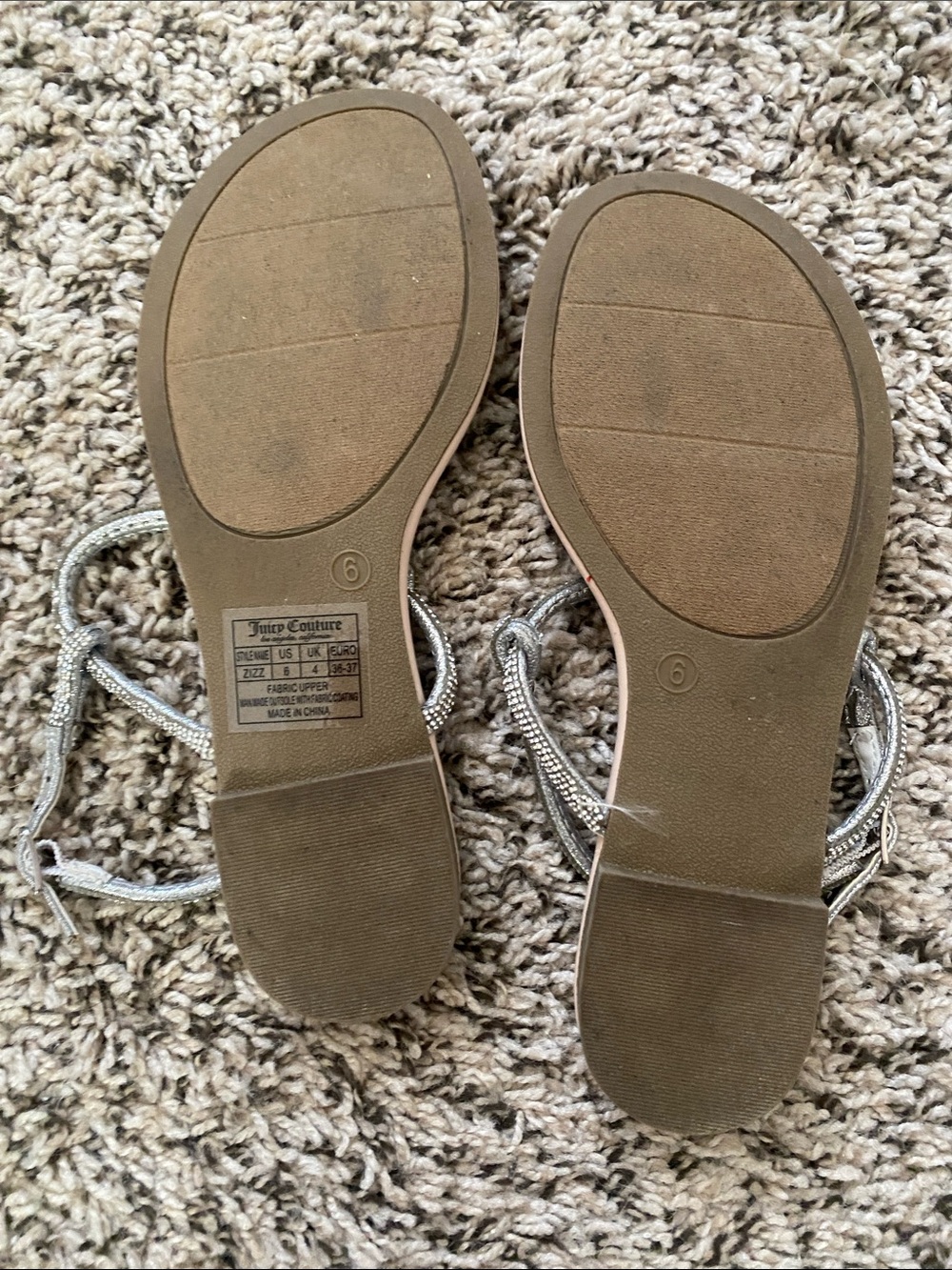 Juicy Couture Rhinestone Sandals - Picture 2 of 5